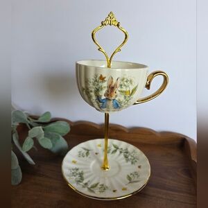 Peter Rabbit Teacup Stand Candy Dish